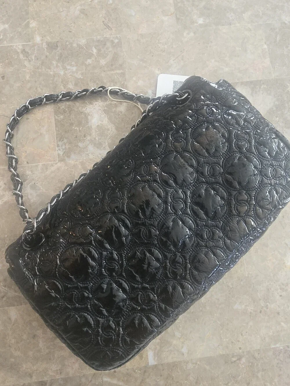 CHANEL "Rock In Moscow" Patent Vinyl Flap Bag - Picture 8 of 11